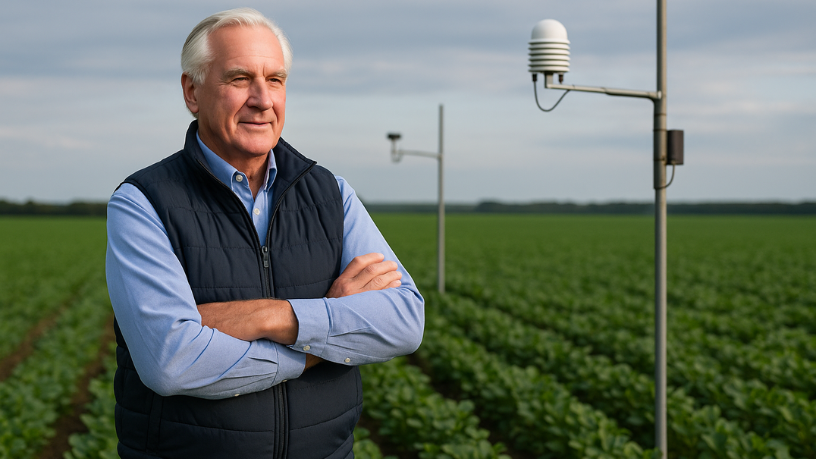 Aldo Vendramin apresenta como sensores e inteligência artificial estão revolucionando o campo e otimizando recursos.